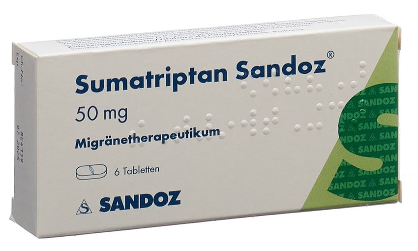 SUMATRIPTAN Sandoz cpr 50 mg 6 pce