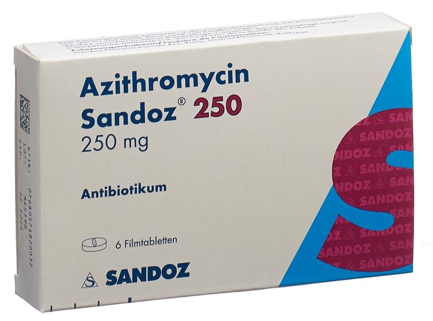 Azithromycin Sandoz 250, Filmtabletten