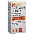 KEPPRA sol 100 mg/ml seringue dos 10 ml fl 300 ml