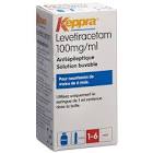 KEPPRA sol 100 mg/ml seringue dos 1 ml fl 150 ml