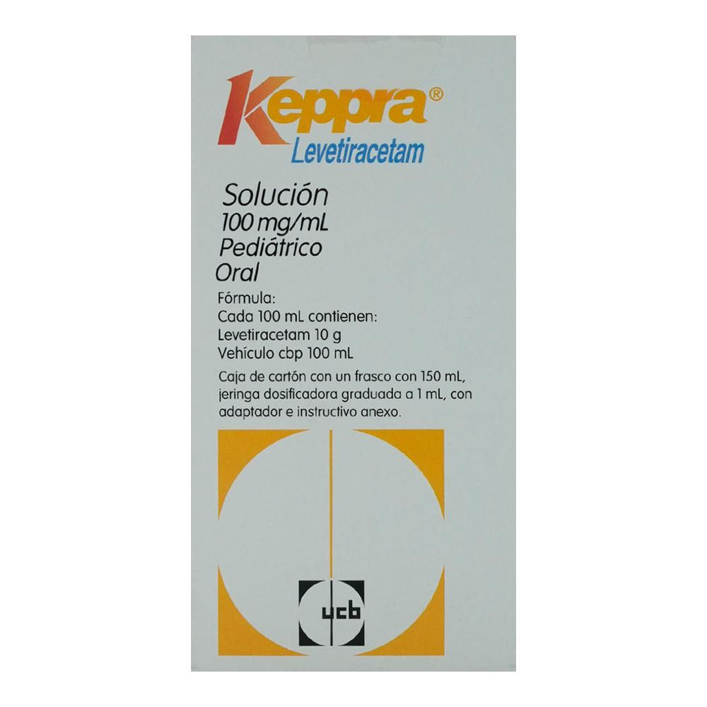 KEPPRA sol 100 mg/ml seringue dos 1 ml fl 150 ml