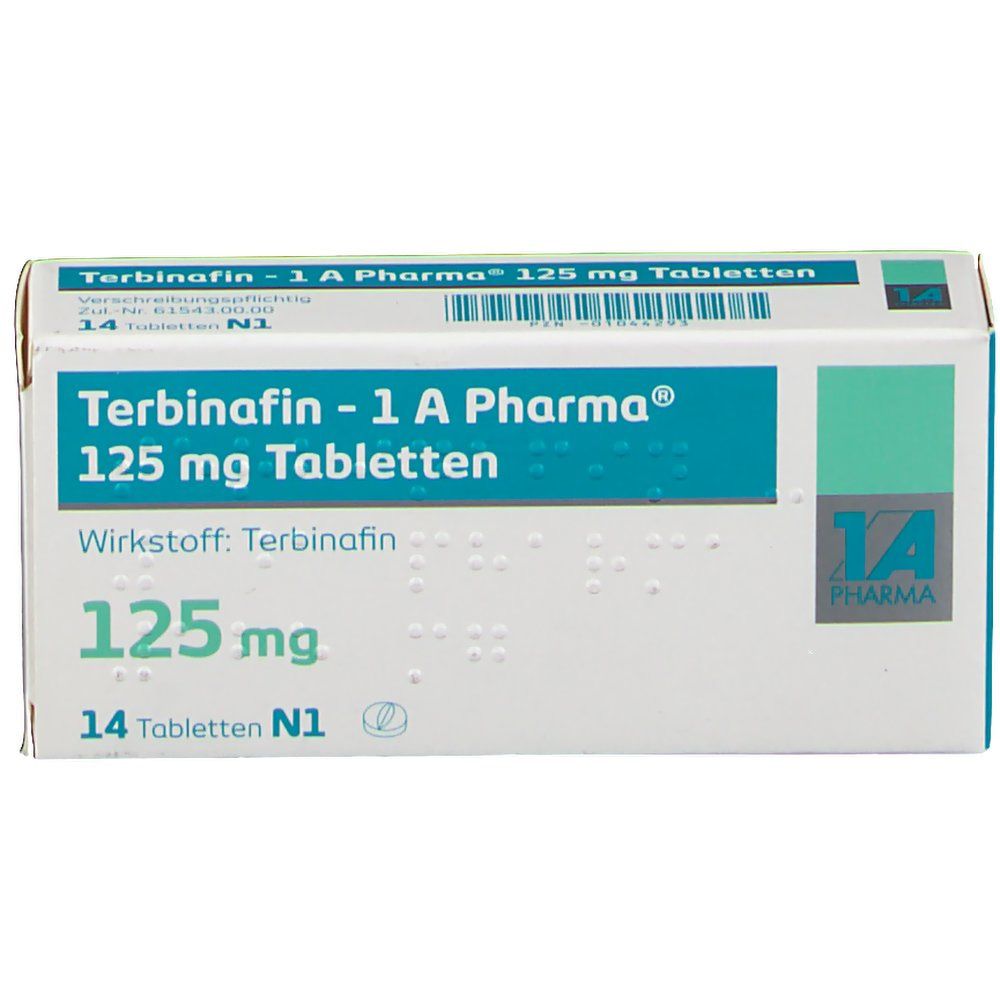 Terbinafin Zentiva 125 mg, Tabletten