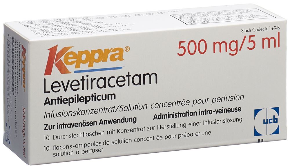 KEPPRA conc perf 500 mg/5ml 10 flac 5 ml