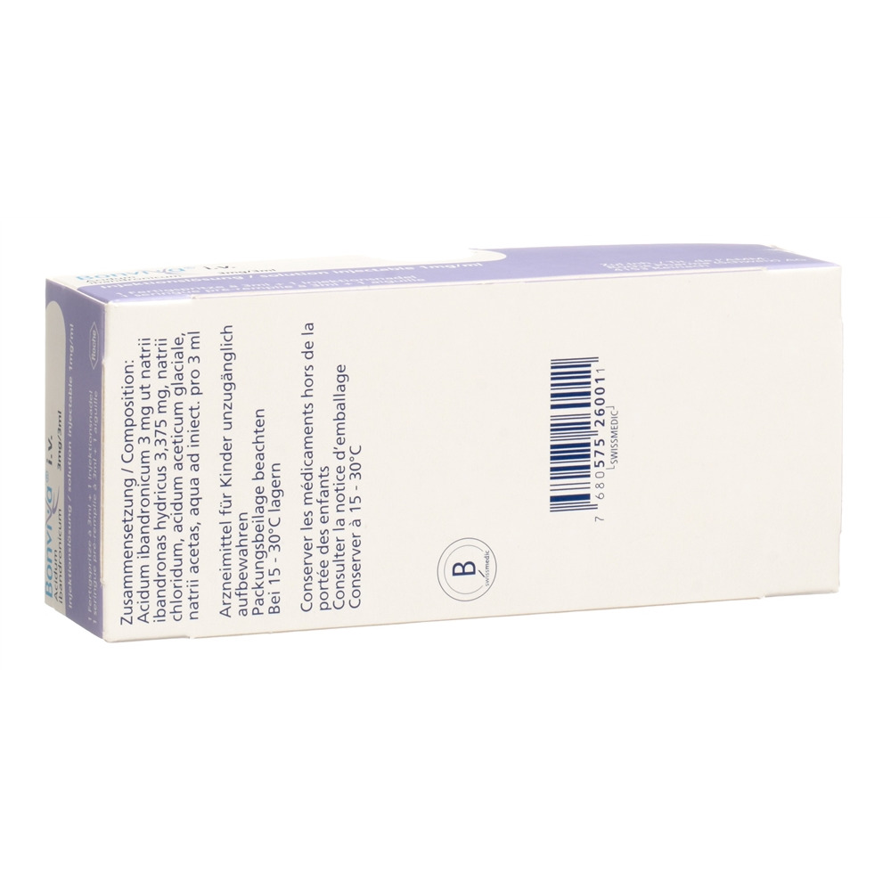 BONVIVA i.v. sol inj 3 mg/3ml ser pré 3 ml