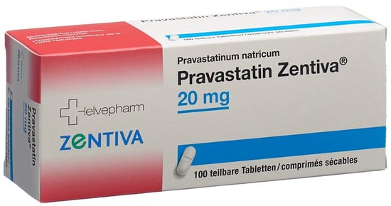 Pravastatin Zentiva 20, Tabletten
