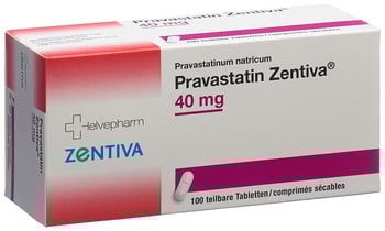 Pravastatin Zentiva 40, Tabletten