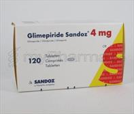 GLIMEPIRIDE Sandoz cpr 4 mg 120 pce