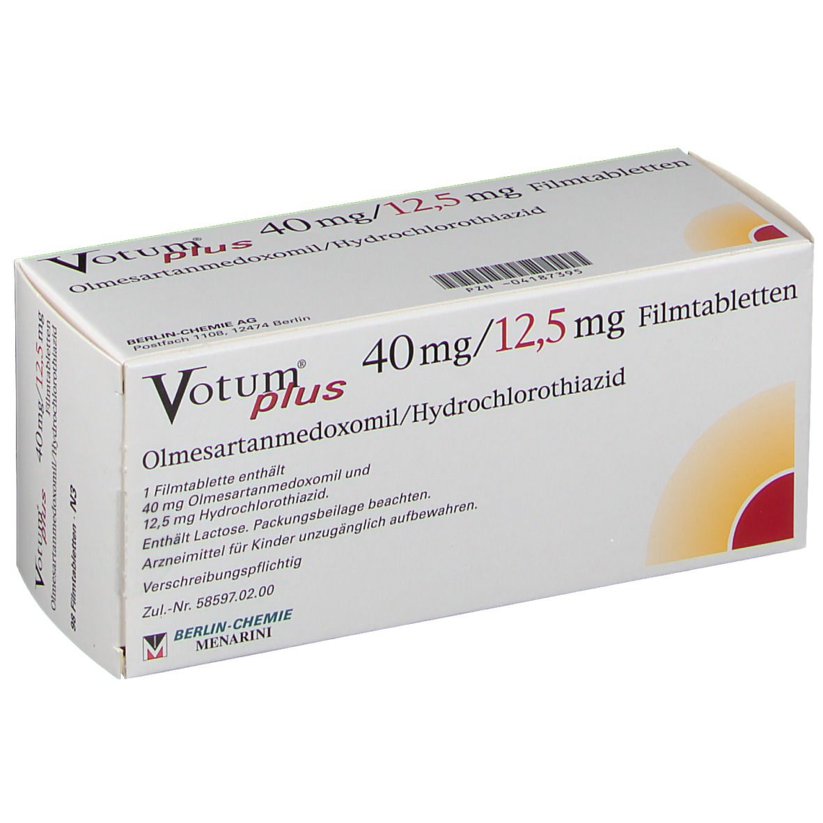 Votum plus 40/12.5, Filmtabletten