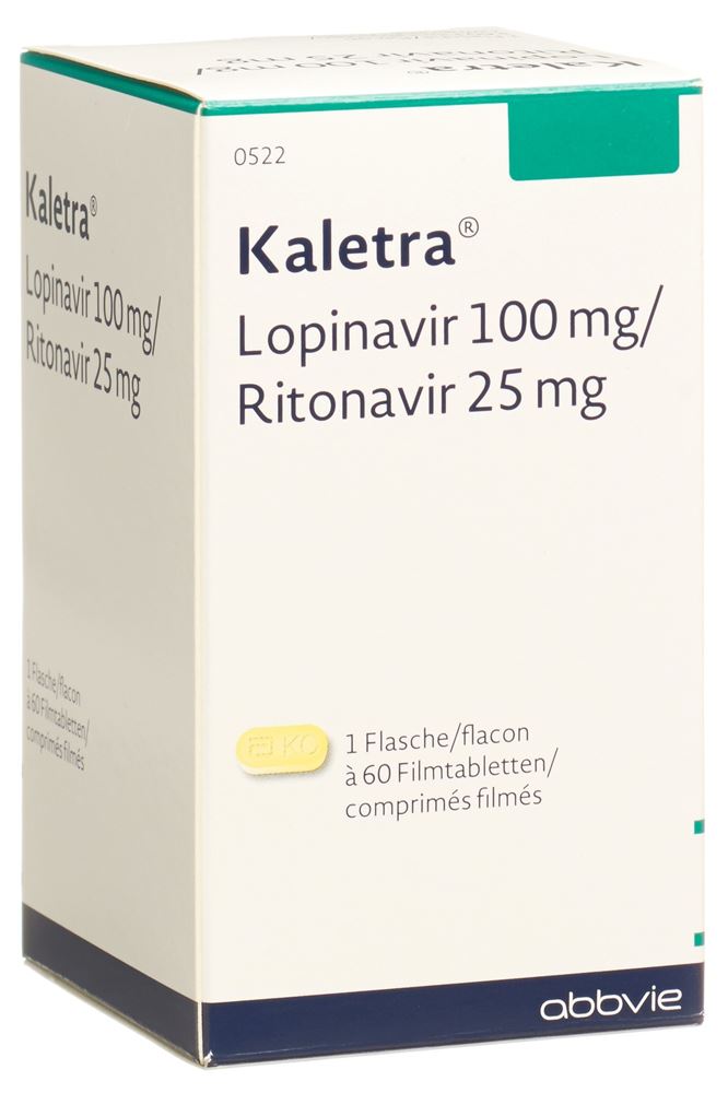 KALETRA 100/25 cpr pellic 100 mg 60 pce
