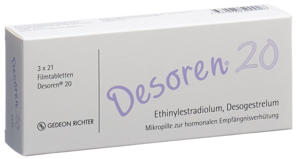 DESOREN 20 cpr pell 3 x 21 pce