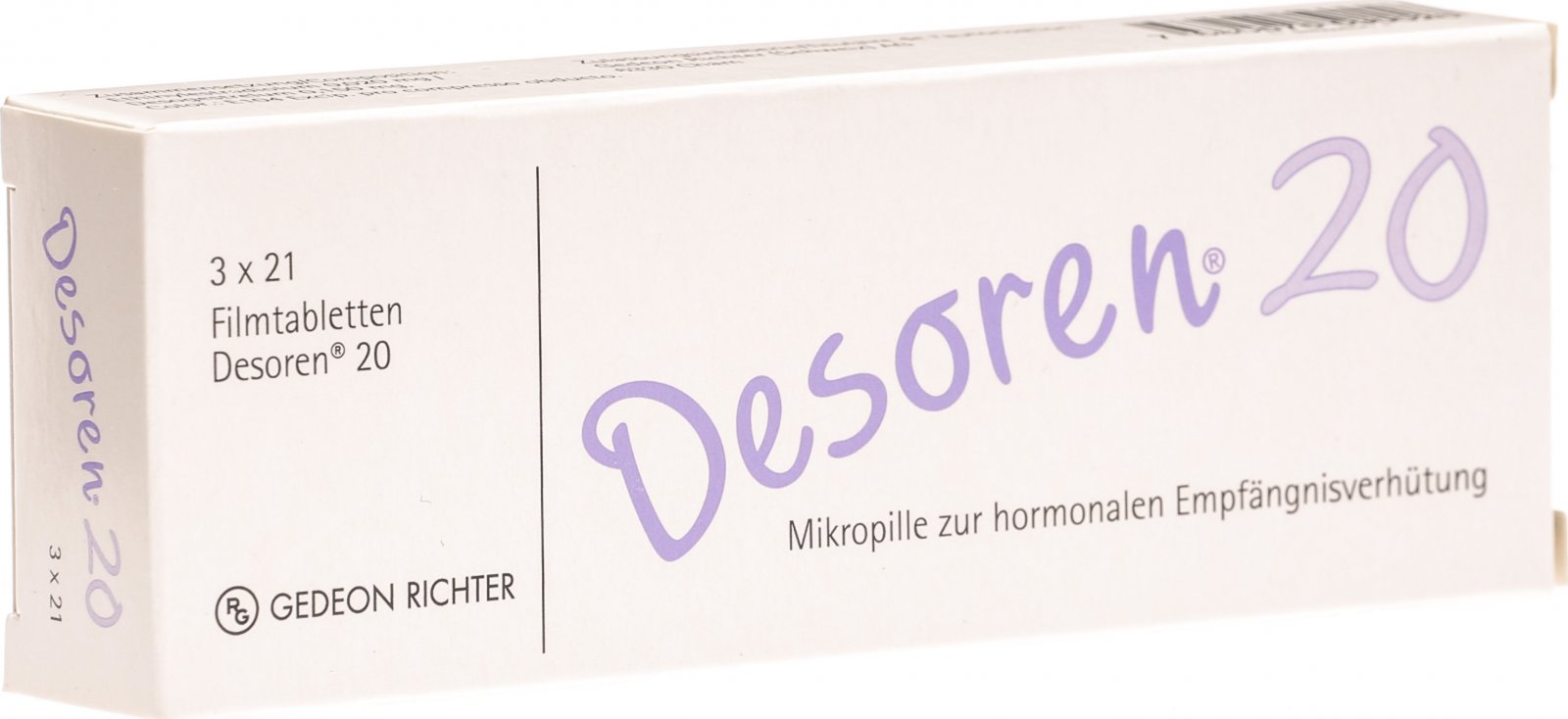 Desoren 20, Filmtabletten