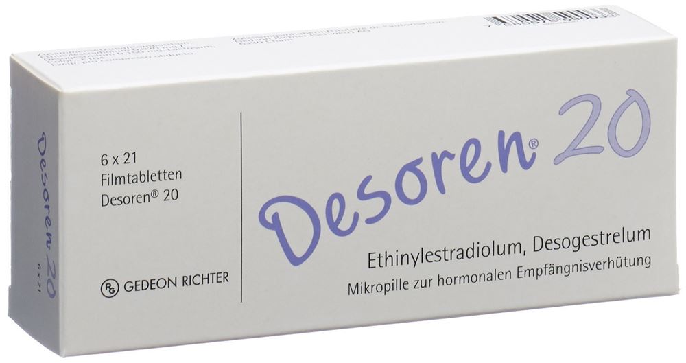Desoren 20, Filmtabletten