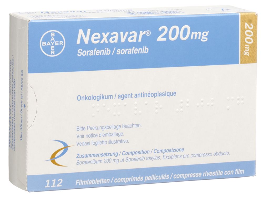 NEXAVAR cpr pell 200 mg 112 pce