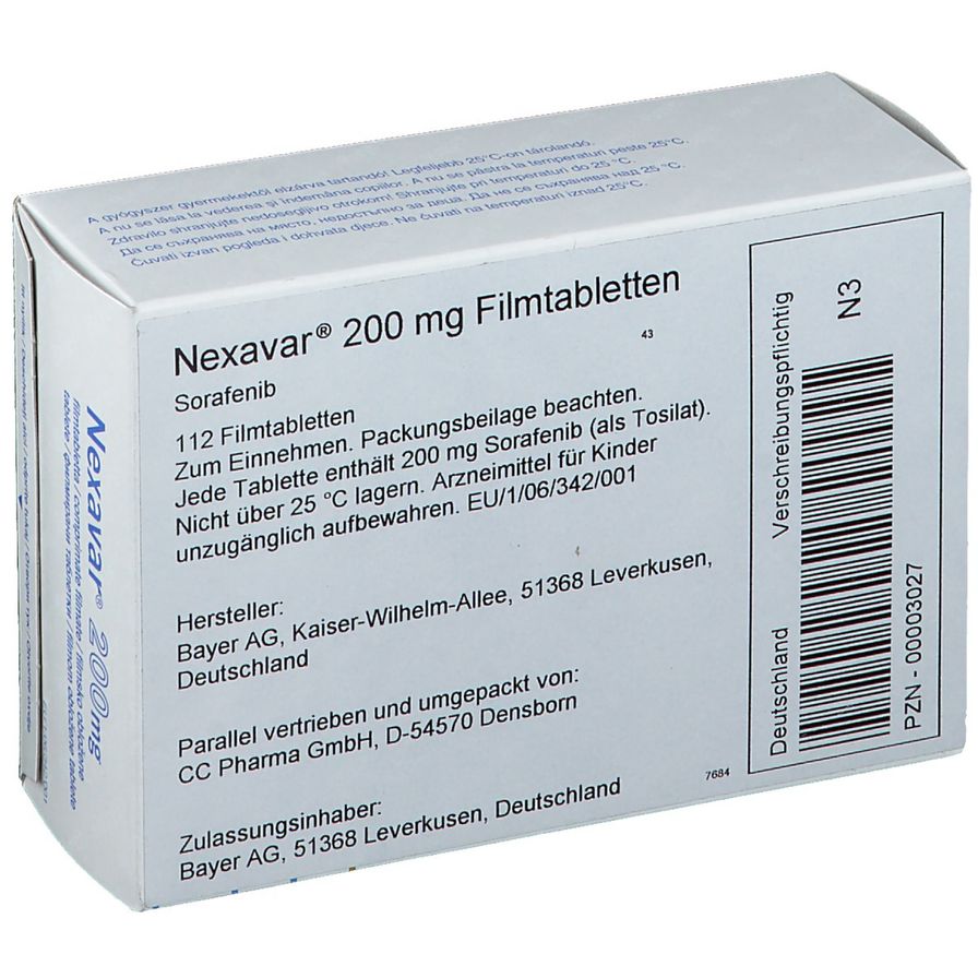 Nexavar, Filmtabletten