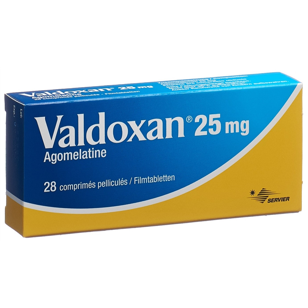 Valdoxan 25 mg, comprimés pelliculés