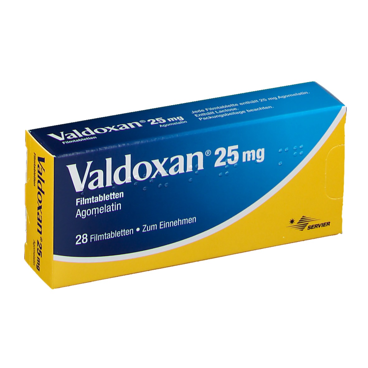 Valdoxan 25 mg, comprimés pelliculés