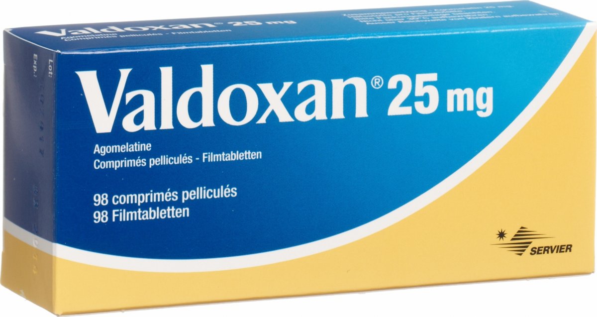 Valdoxan 25 mg, comprimés pelliculés