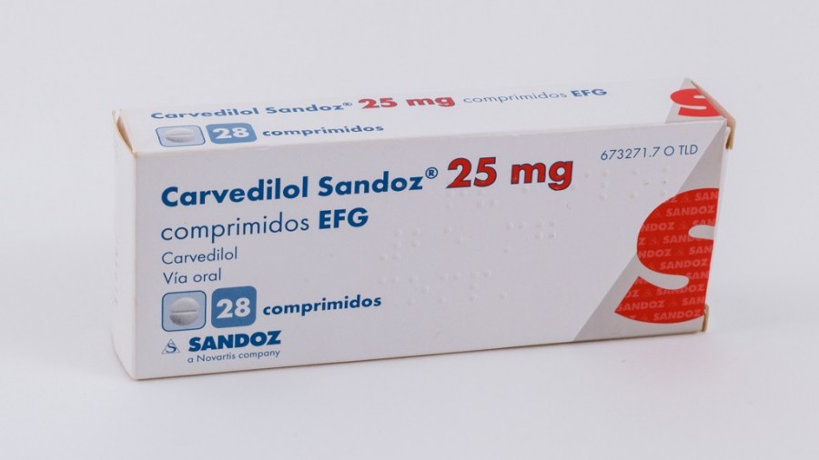 CARVEDILOL Sandoz cpr 25 mg 100 pce