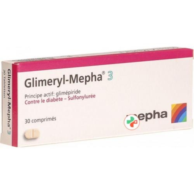 GLIMERYL Mepha cpr 3 mg 30 pce