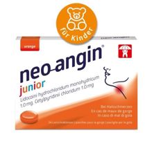 neo-angin junior, Lutschtabletten mit Orangengeschmack