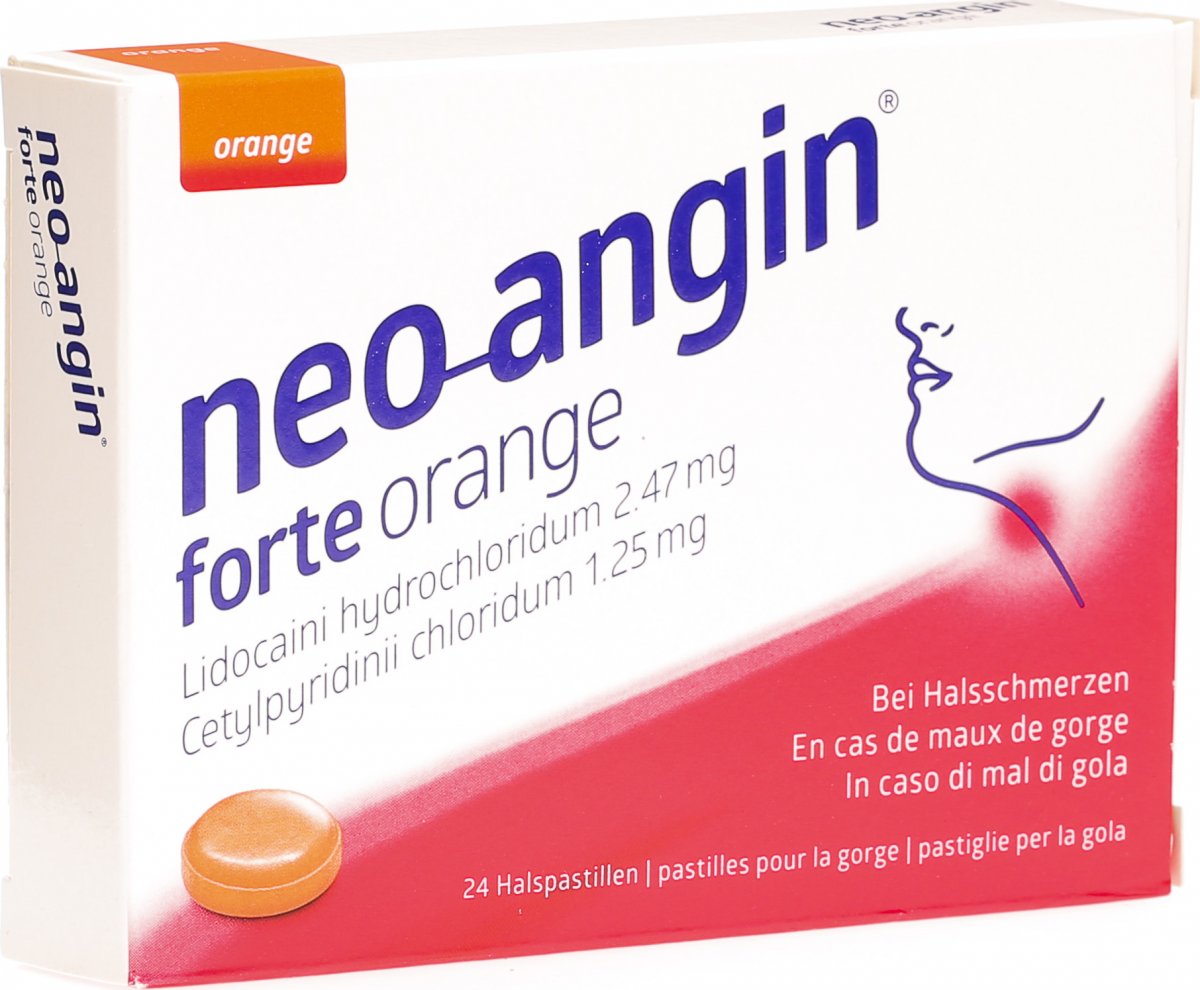 neo-angin forte, Lutschtabletten mit Mintgeschmack