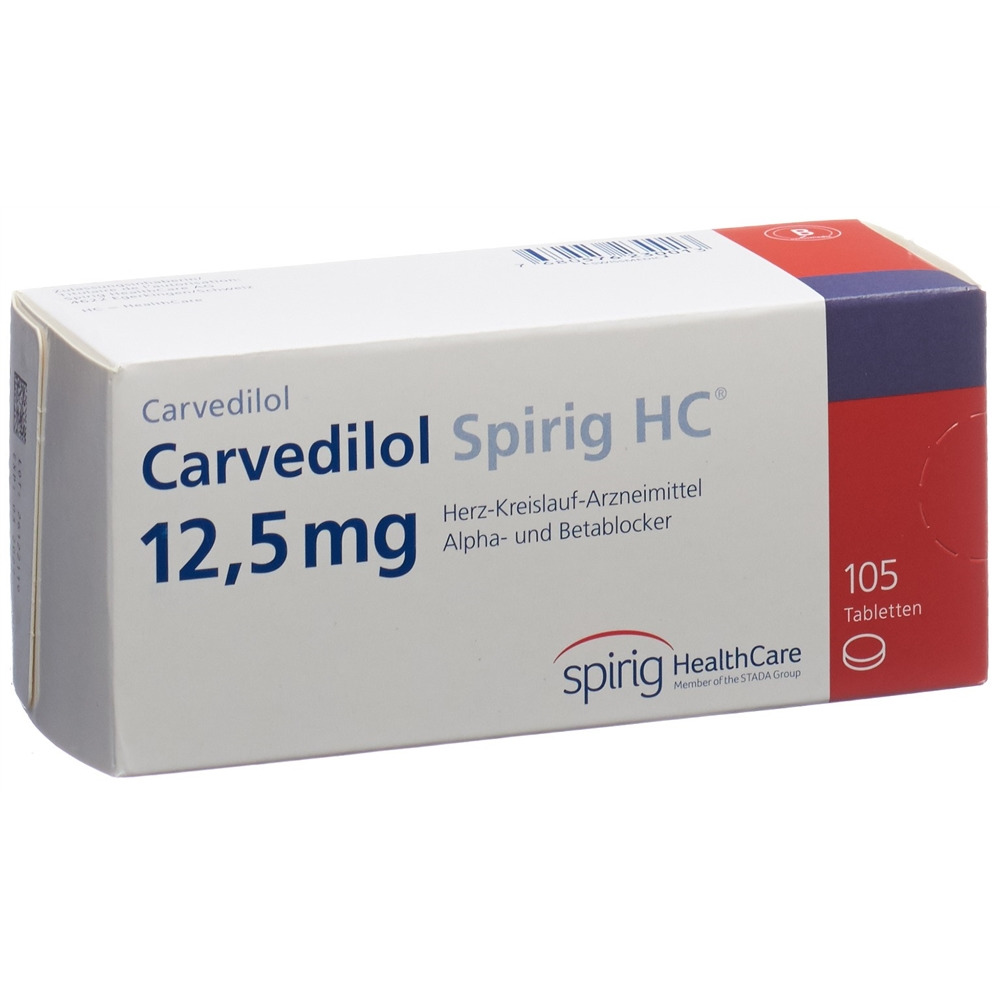 CARVEDILOL Spirig HC cpr 12.5 mg 105 pce