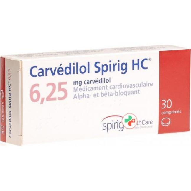 Carvedilol Spirig HC 6.25 mg, Tabletten