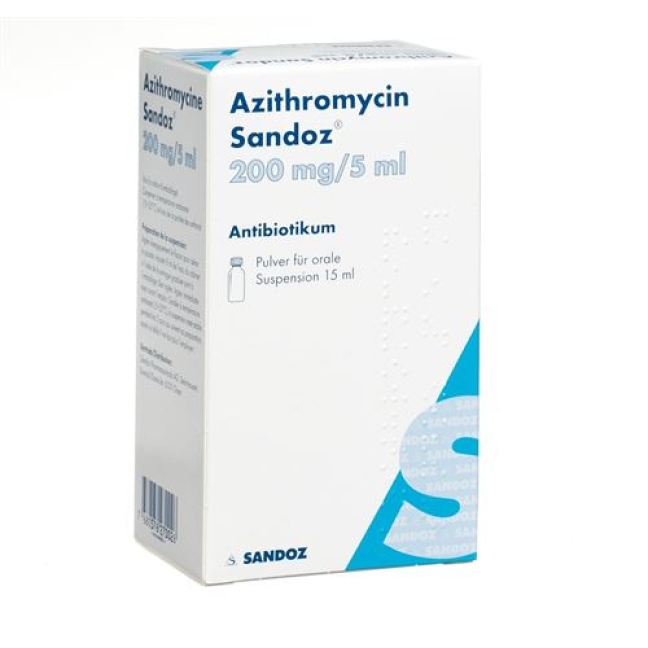 Azithromycin Sandoz, Pulver zur Herstellung einer Suspension zum Einnehmen