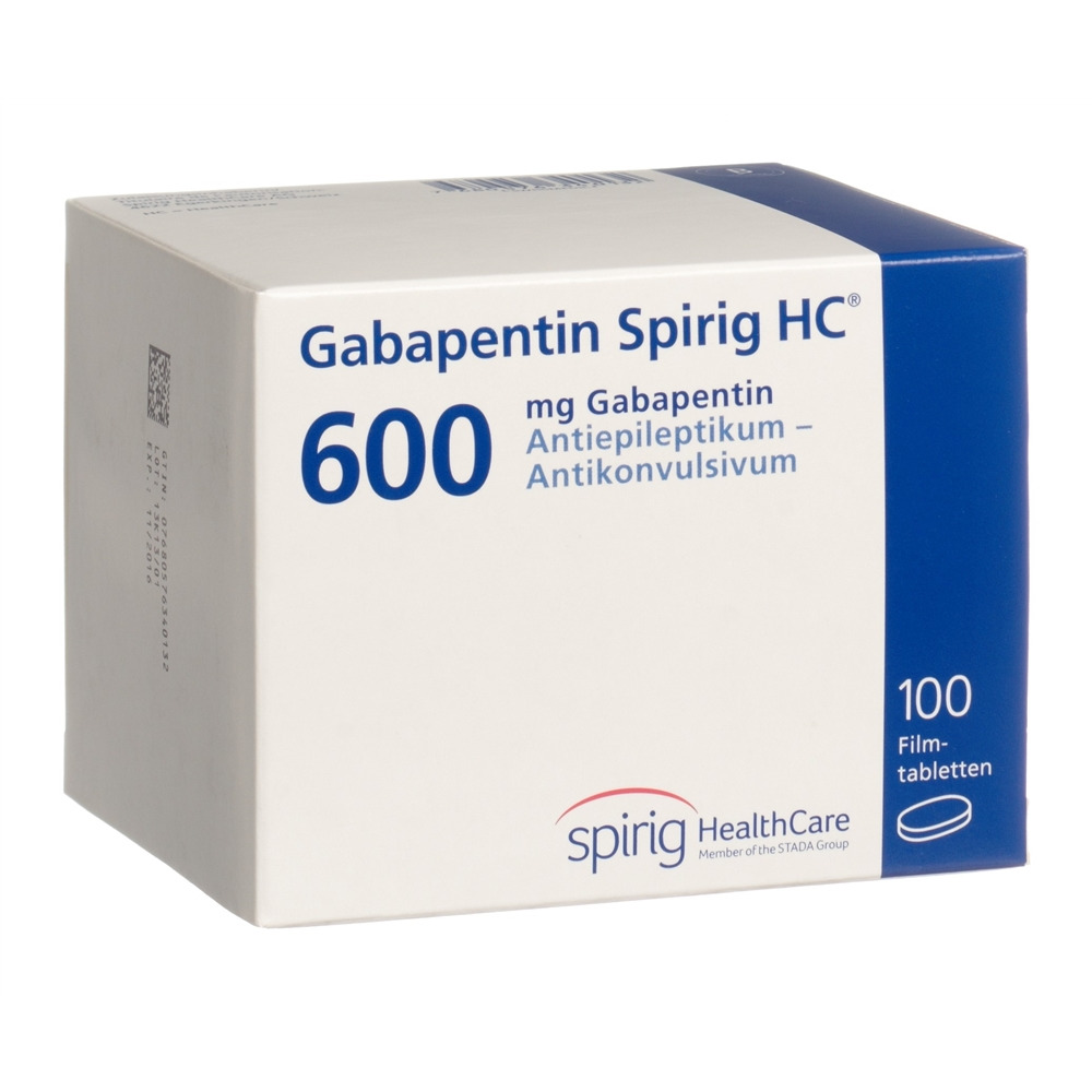 Gabapentin Spirig HC 600 mg, Filmtabletten