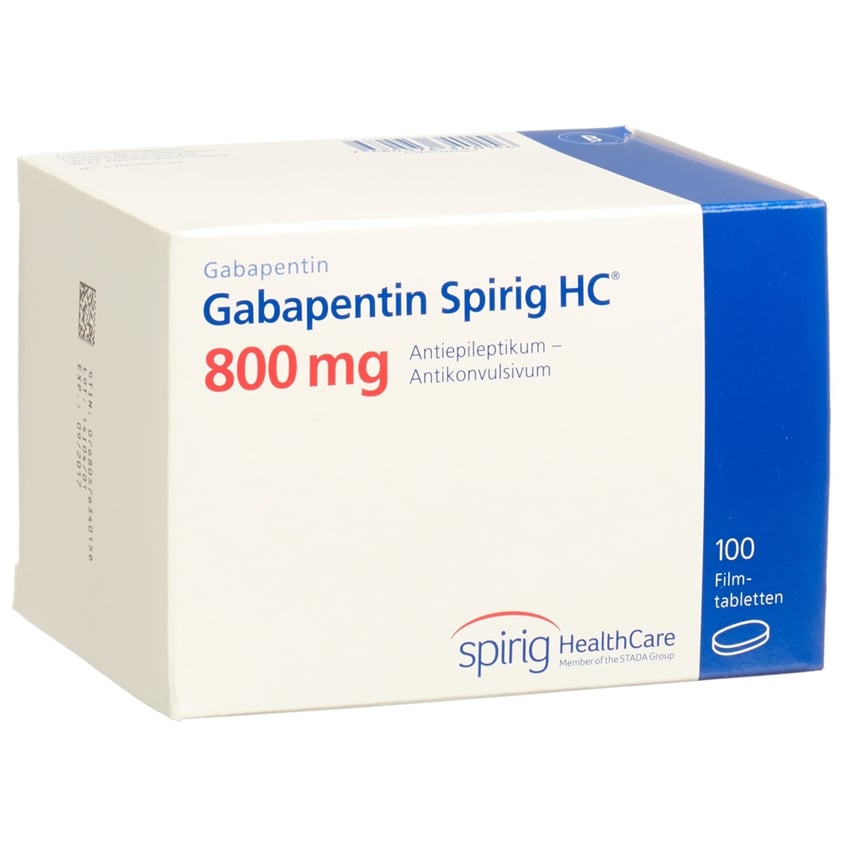 Gabapentin Spirig HC 800 mg, Filmtabletten