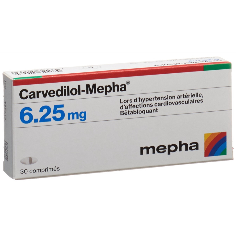 CARVEDILOL Mepha cpr 6.25 mg 30 pce