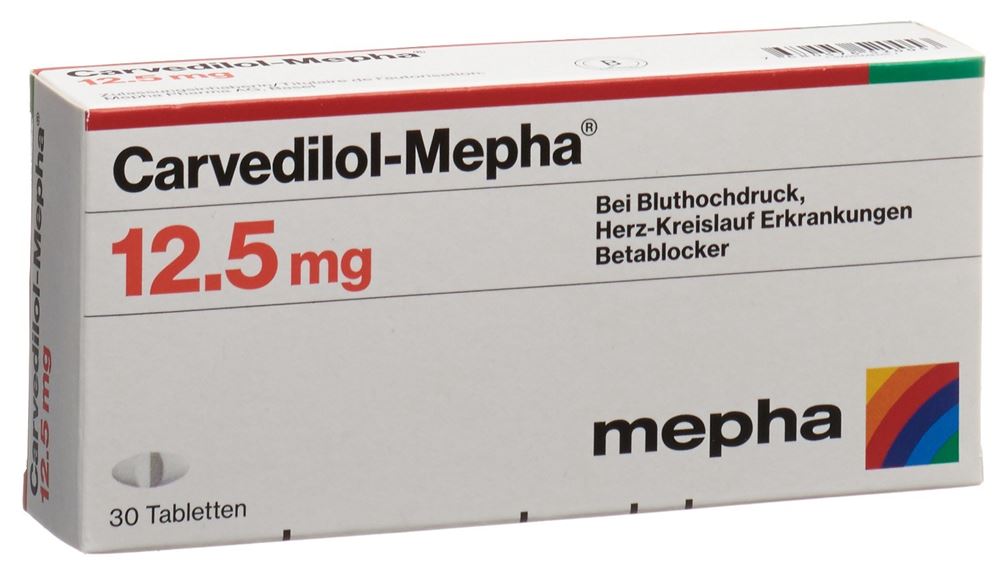 CARVEDILOL Mepha cpr 12.5 mg 30 pce