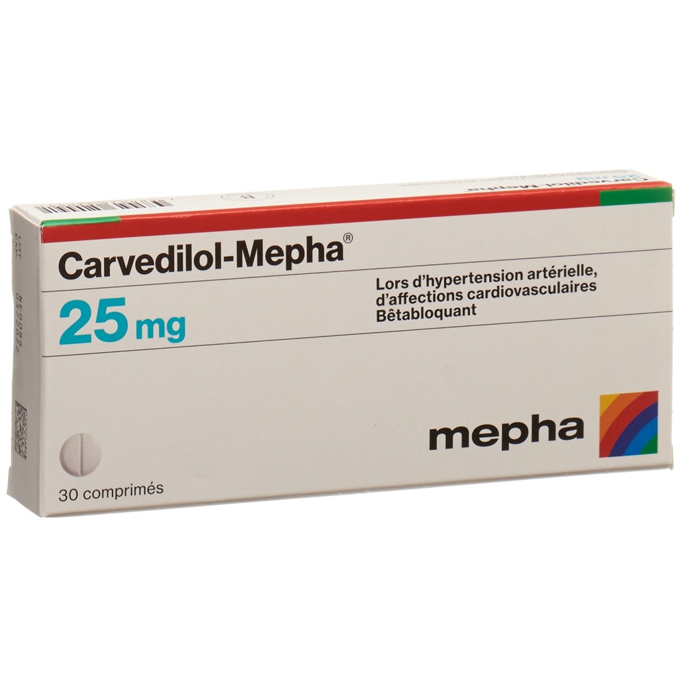 CARVEDILOL Mepha cpr 25 mg 30 pce
