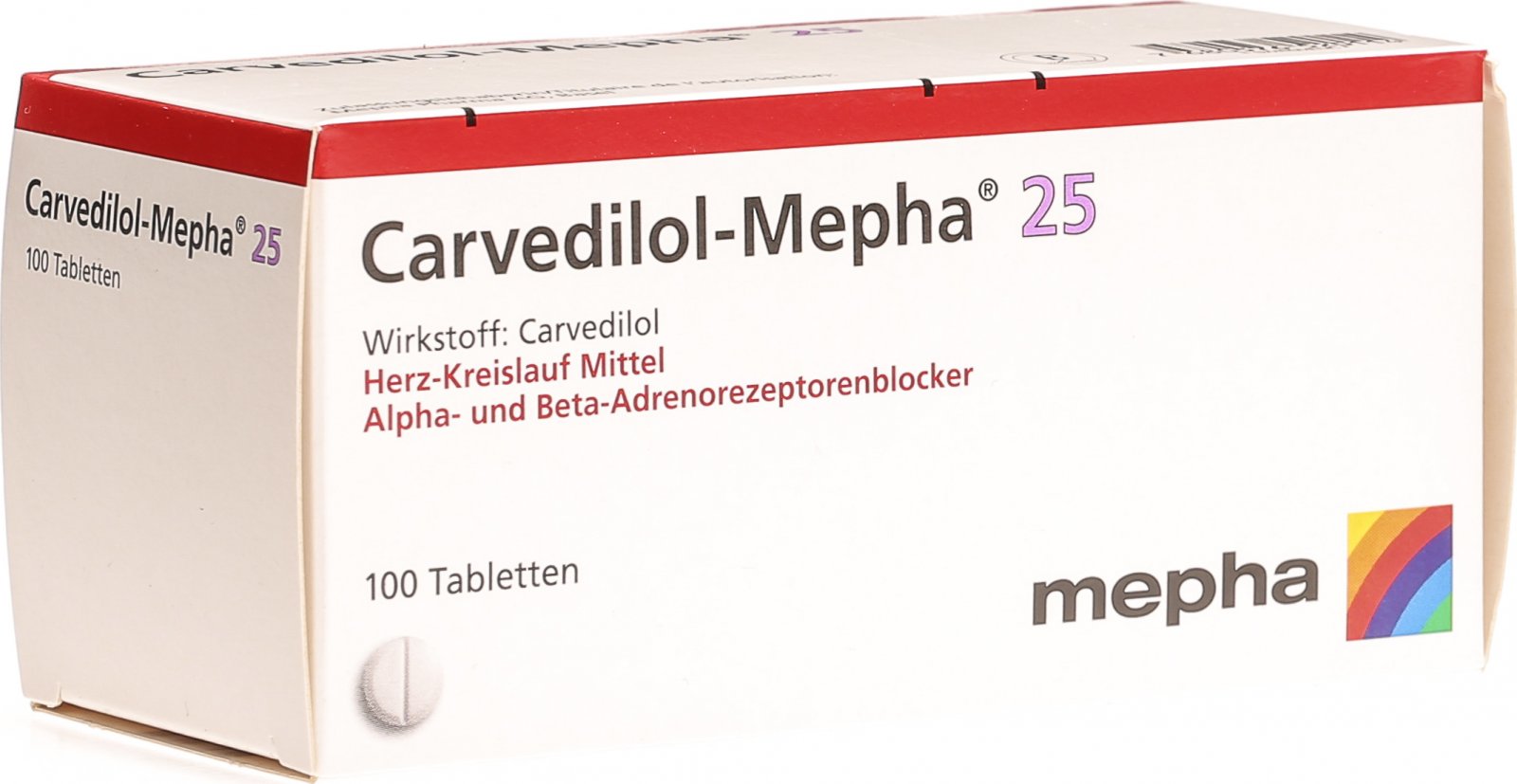 CARVEDILOL Mepha cpr 25 mg 100 pce