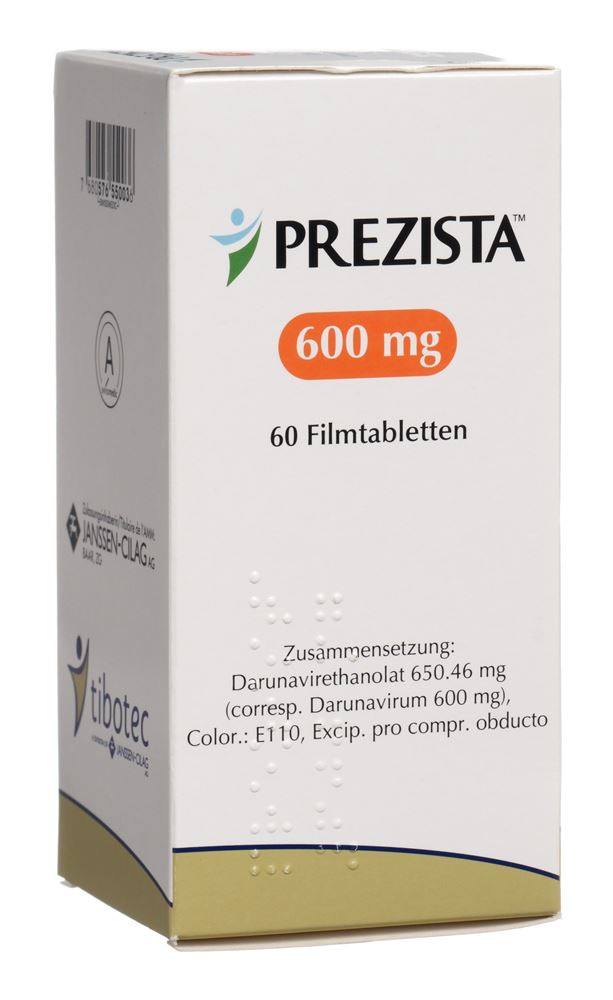 PREZISTA cpr pell 600 mg flac 60 pce