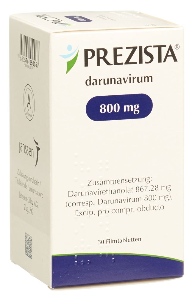 PREZISTA cpr pell 800 mg flac 30 pce