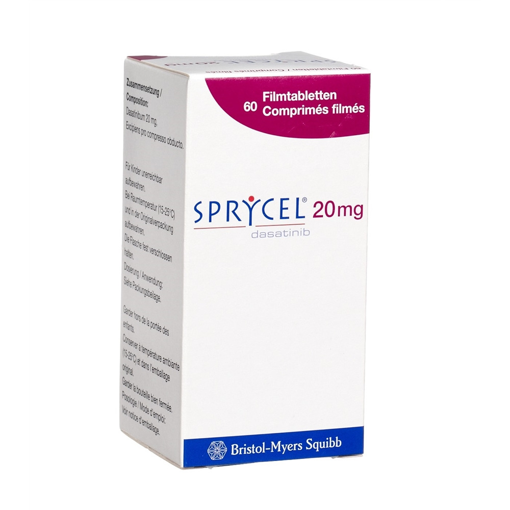 SPRYCEL cpr pell 20 mg bte 60 pce