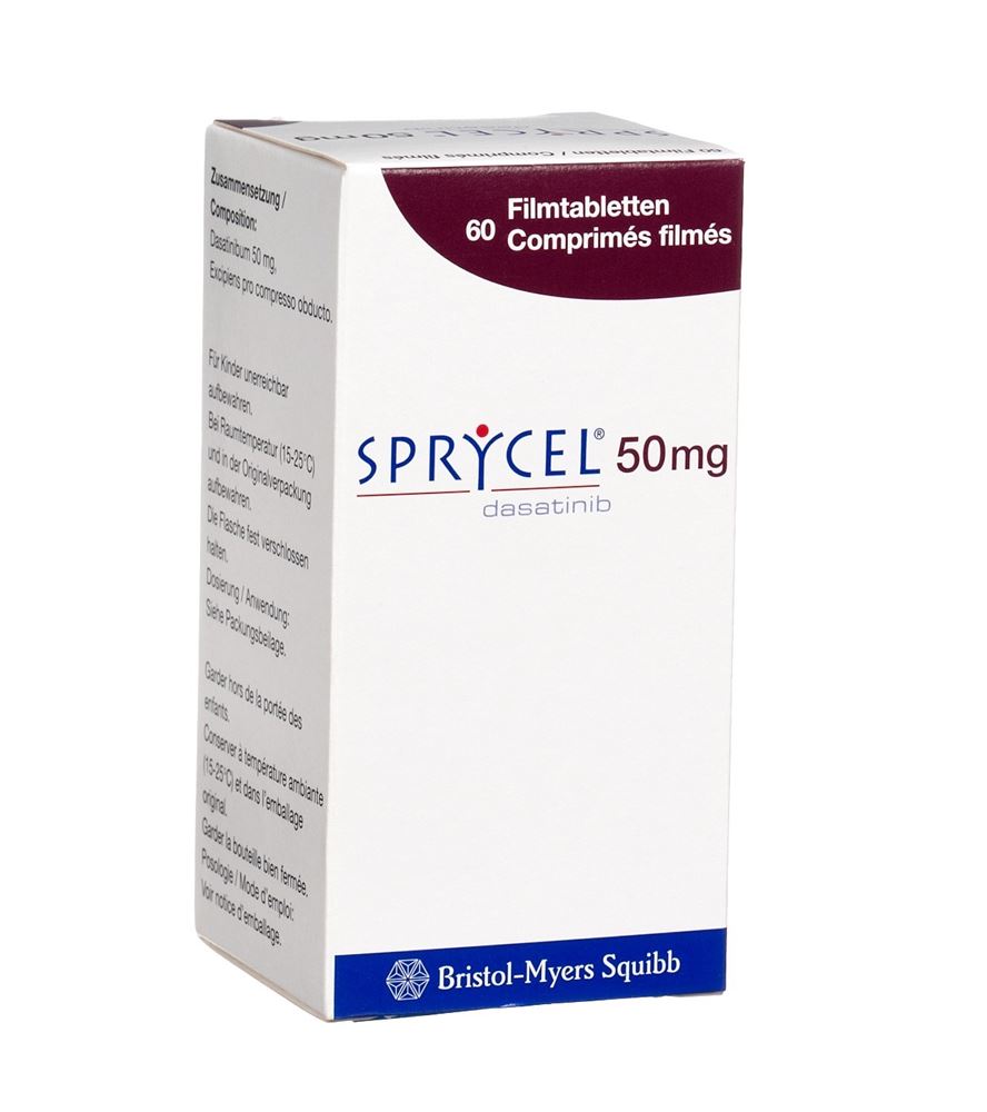 SPRYCEL cpr pell 50 mg bte 60 pce