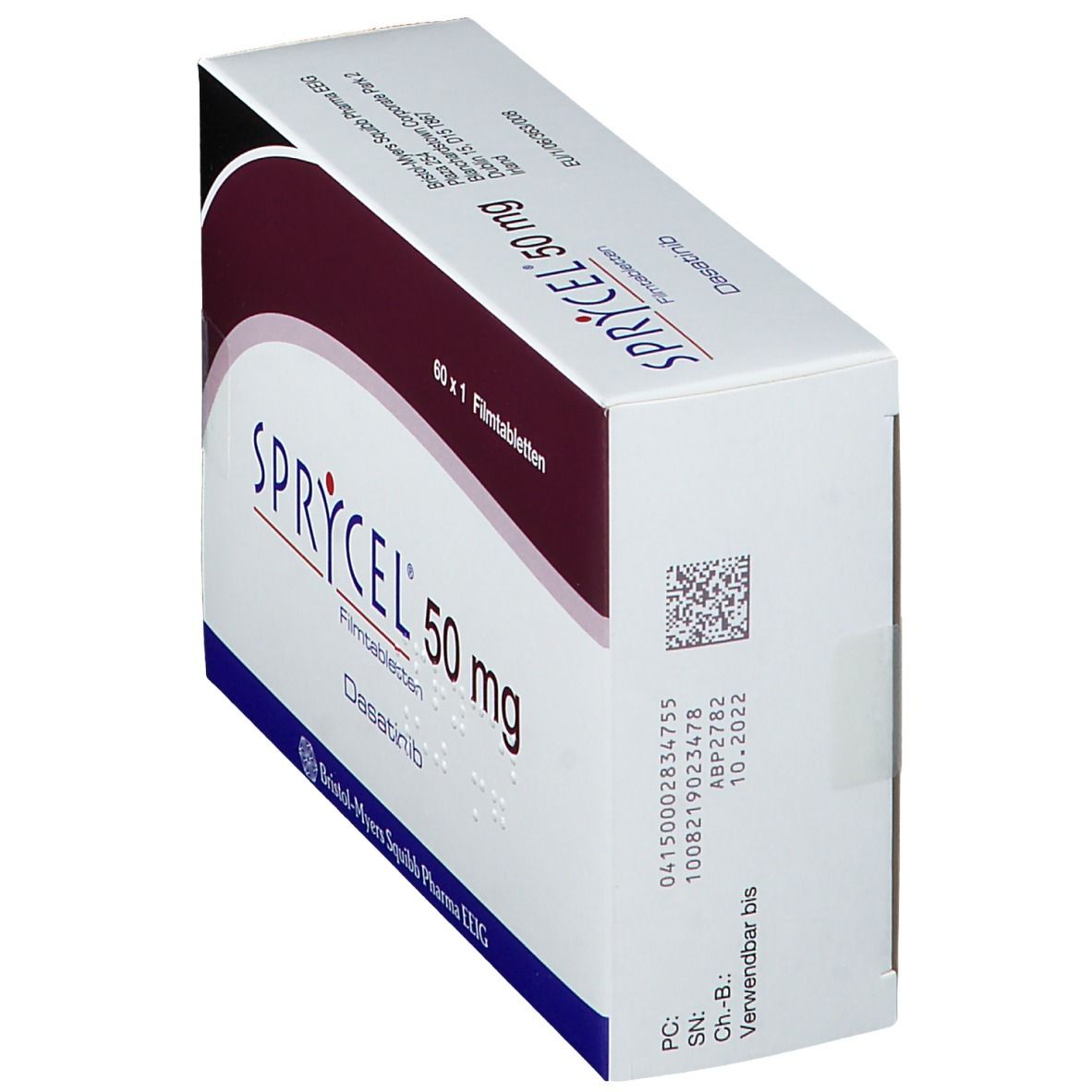 Sprycel 50 mg, Filmtabletten