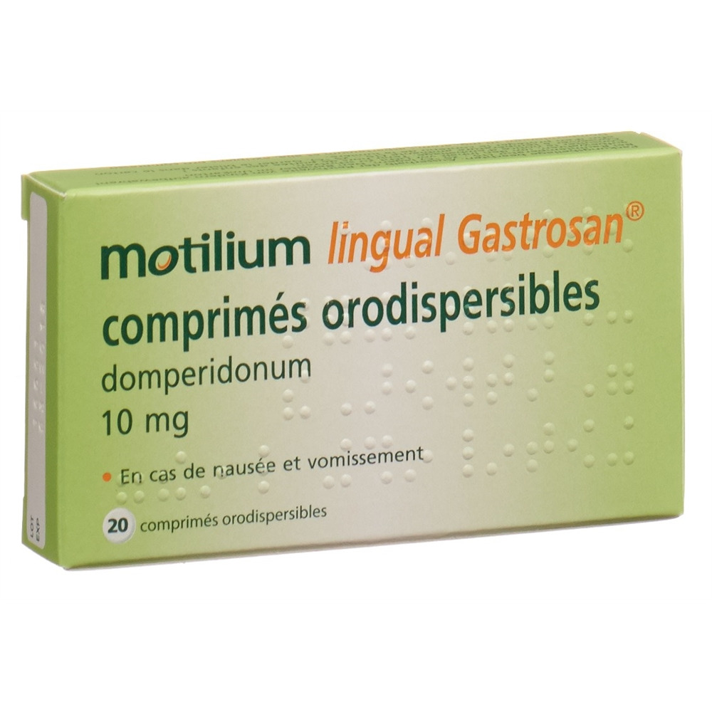 MOTILIUM lingual Gastrosan 10 mg 20 pce