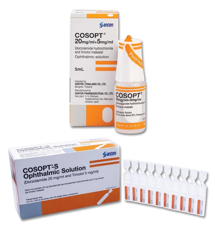 Cosopt-S, collyre en solution en récipient unidose