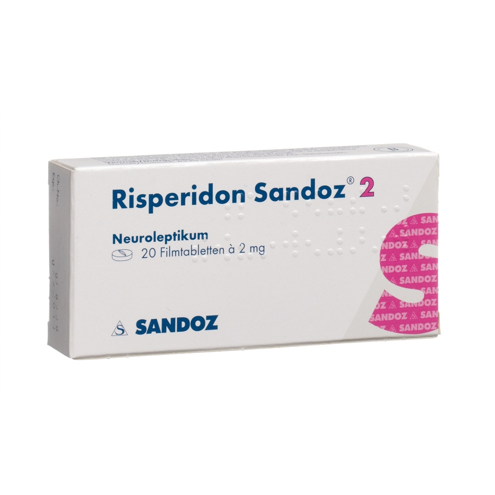 RISPERIDONE Sandoz cpr pell 2 mg 20 pce