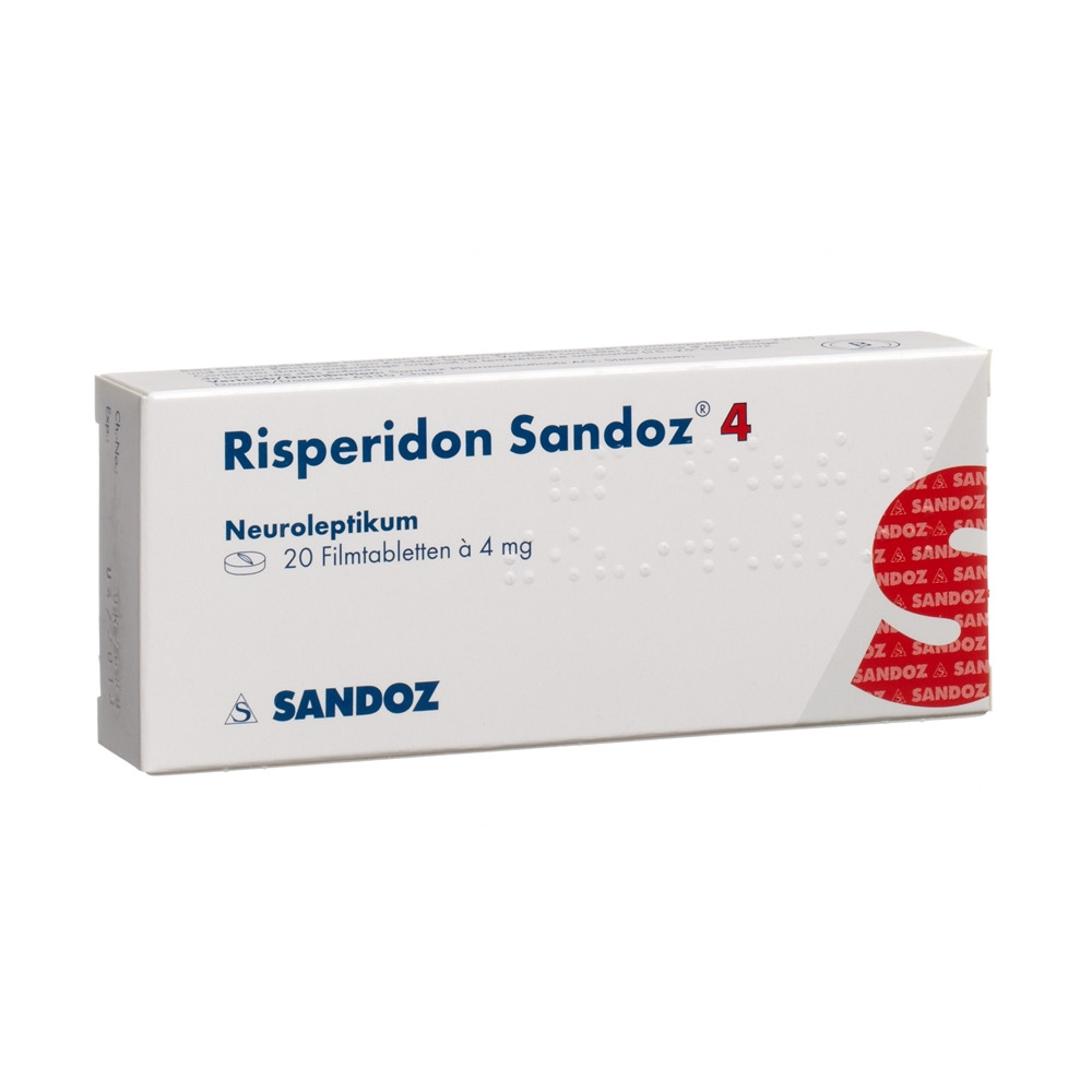 RISPERIDONE Sandoz cpr pell 4 mg 20 pce