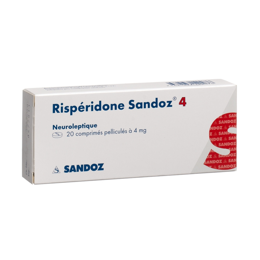 RISPERIDONE Sandoz cpr pell 4 mg 20 pce