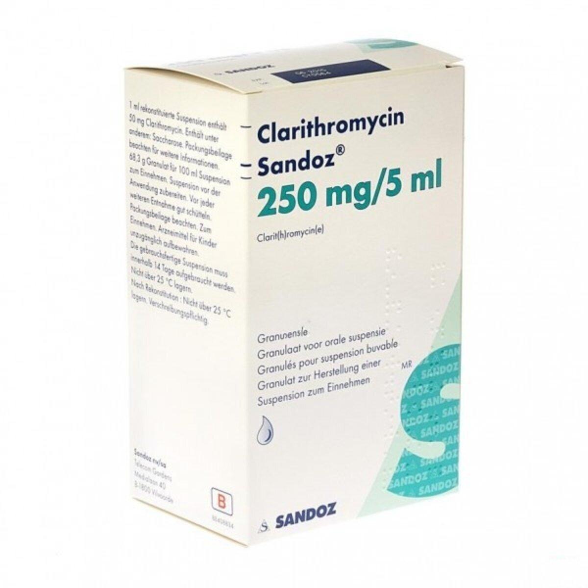 Clarithromycin Spirig HC forte 250, Granulat zur Herstellung einer Suspension zum Einnehmen