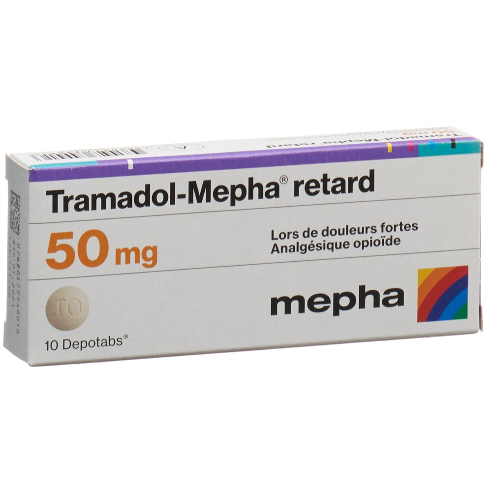 TRAMADOL Mepha retard cpr ret 50 mg 10 pce