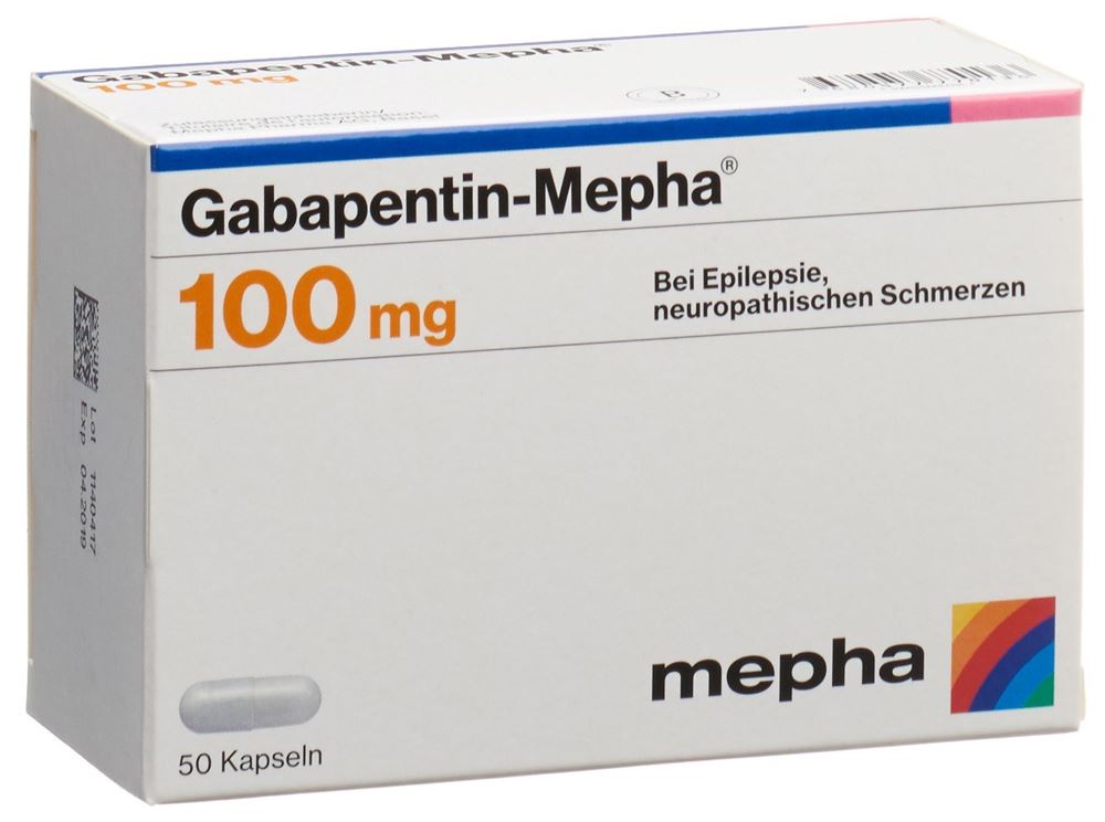 Gabapentine-Mepha caps 100 mg, , Gabapentine-Mepha caps 100 mg 50 pce