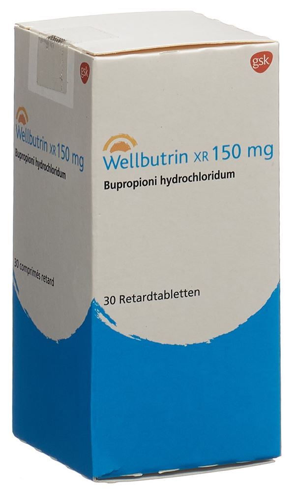 WELLBUTRIN XR cpr ret 150 mg bte 30 pce