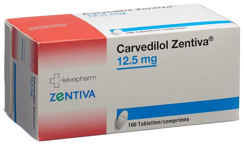 Carvedilol Zentiva 12.5 mg, Tabletten