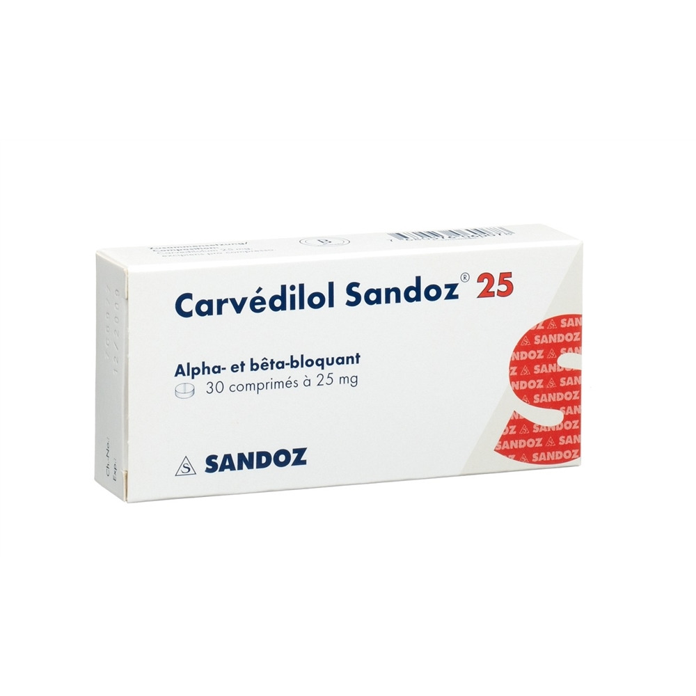 Carvedilol Zentiva 25 mg, Tabletten